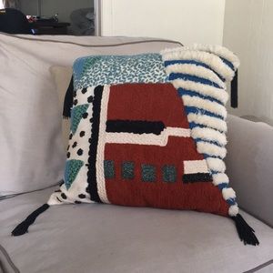 Anthropologie Embroidered Pillow
